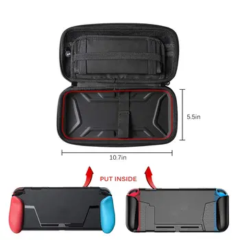 

Waterproof PU Gamepad bag travel case for Nitendo NS Switch Console and game controller carrying case cover gamepad accessories