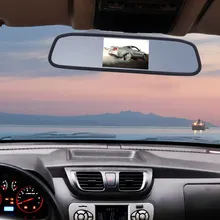 4.3 pulgadas de Doble Lente DVR Coche Espejo Retrovisor de La Cámara de Vídeo Digital Grabadora de Atuo Registrador Videocámara Full HD 1080 P Noche visión