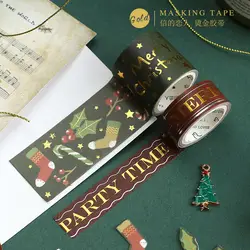 24 шт./лот новый год подарок на Рождество декоративная васи лента 15 мм 30 мм маскировки наклейки скрапбукинга канцелярские A6078
