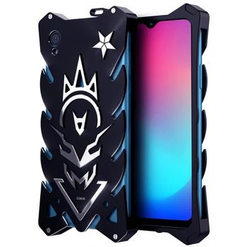 

Zimon For Vivo Y91 Metal Armor Case 6.2 Inch Luxury Aviation Aluminum Shockproof Protective Shell For Vivo Y91 Cover Black Color