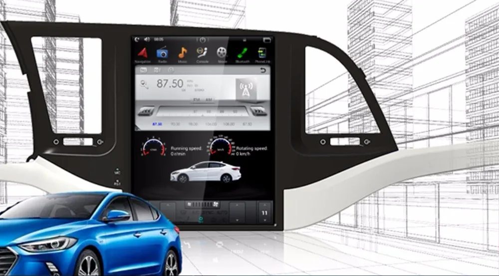 Perfect Android 6.0 Tesla style 10.4 inch Car No DVD Player GPS Navigation For Hyundai ELANTRA 2016 2017 2018 radio stereo multimedia 3 Perfect Android 6.0 Tesla style 10.4 inch Car No DVD Player GPS Navigation For Hyundai ELANTRA 2016 2017 2018 radio stereo multimedia 3