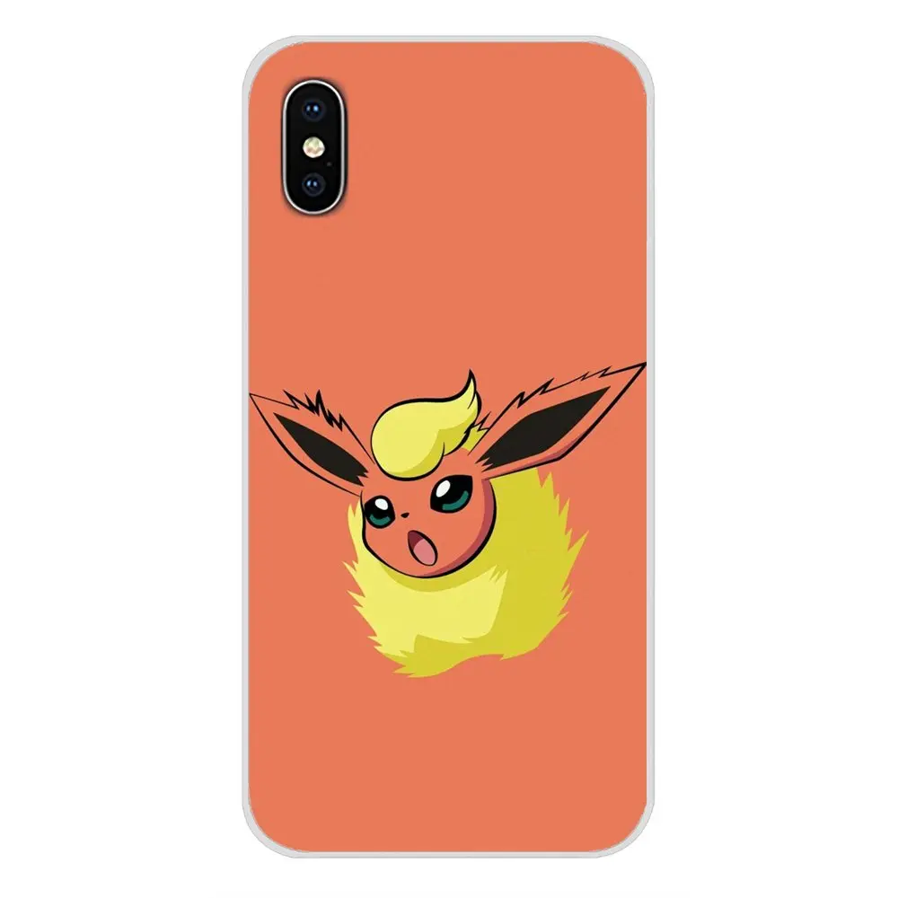 Эволюция Иви Pokemons для Samsung Galaxy S3 S4 S5 Mini S6 S7 Edge S8 S9 S10 Lite Plus Note 4 5 8 9 прозрачный чехол из