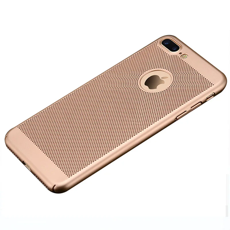 SemgCeKen чехол для Apple iPhone 5 5S SE 5SE дышащая сетка излучающая кожа телефона черный и