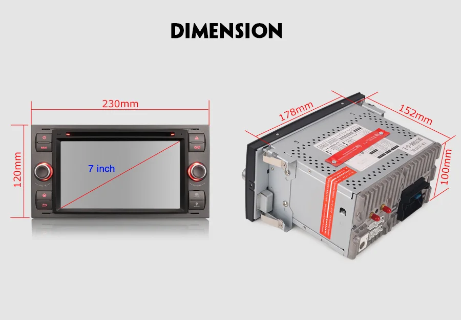 Best Erisin ES4866F 7" Auto Radio Android 9.0 Quad core 2G RAM PX30 car dvd player  Car GPS for Ford Kuga Fiesta 27