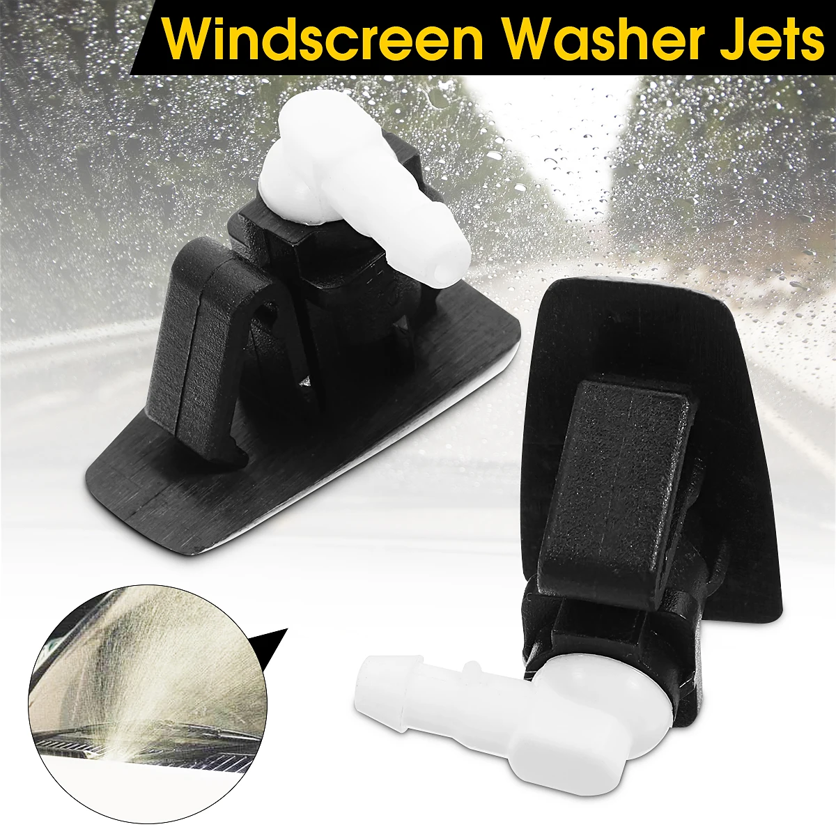 Пара Омыватель лобового стекла автомобилей Распылительная насадка