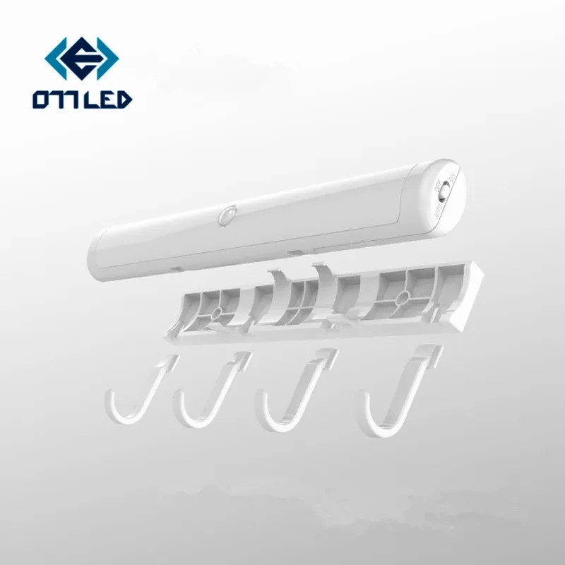 cheap LED Under Cabinet Lights for Closet Wardrobe Lighting Pir Motion Sensor Light By USB Rechargeable Battery Led Night Lights Lamp