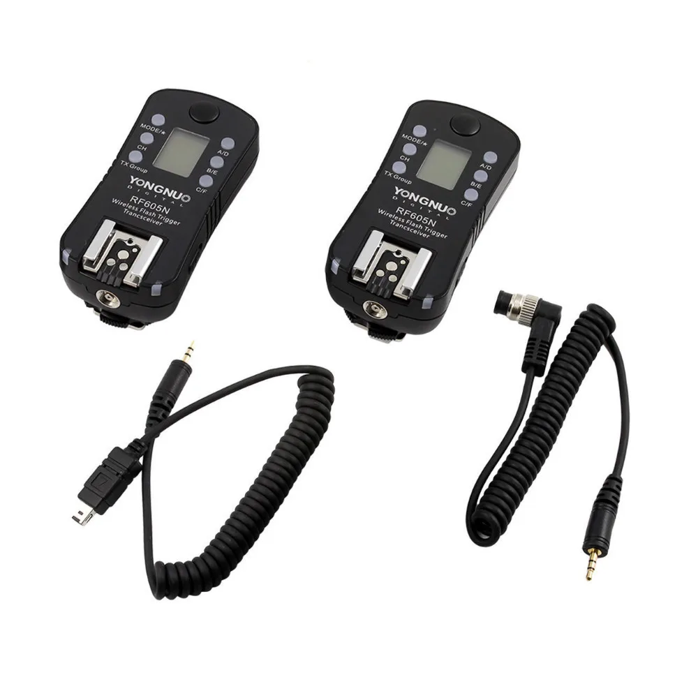 Yongnuo RF605N RF 605C/N Wireless Flash Trigger with LCD for Nikon