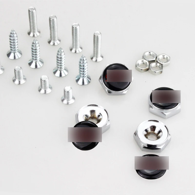 4PCS Car Stickers STI Emblem Racing License Plate Bolts with Gasket For SUBARU Stylish Accessory Refitting | Автомобили и