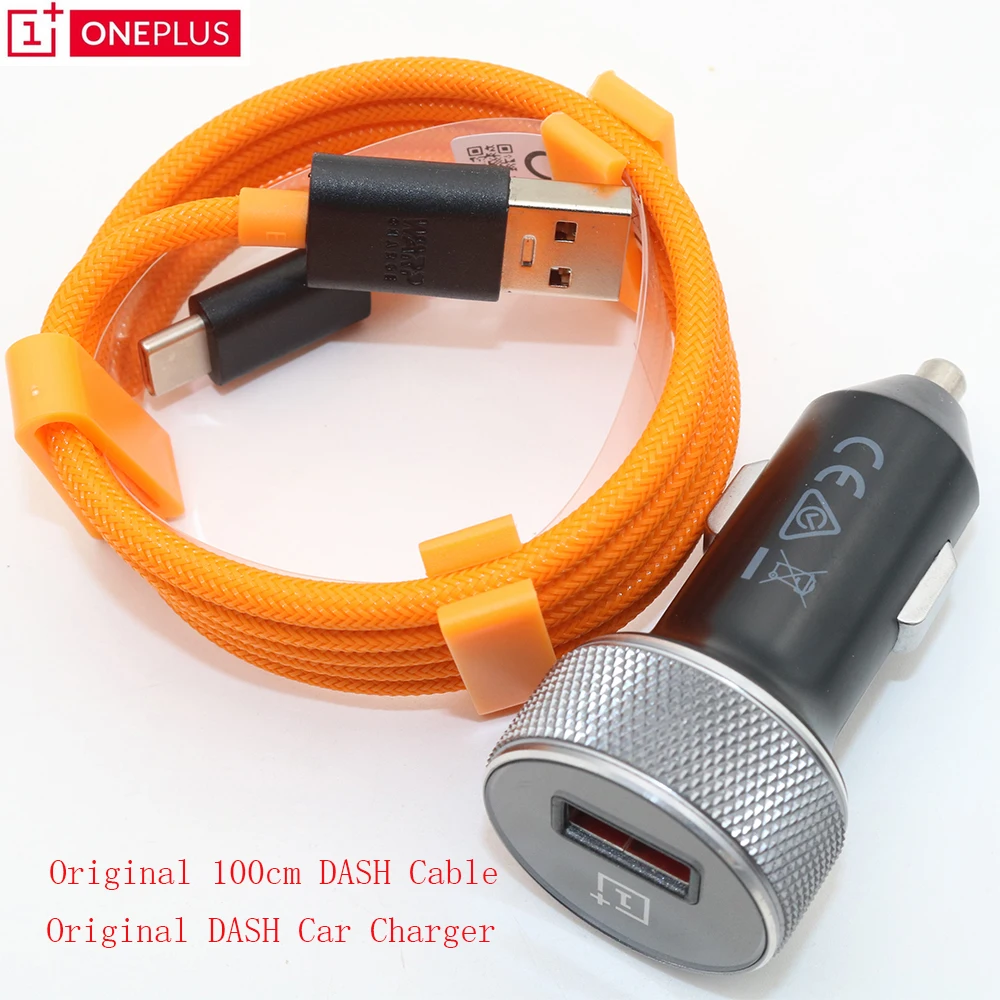 

Original Oneplus 7 Dash Car Charger & USB 3.1 Quick Charge Data Dash Type-C Cable For Oneplus 2 3 3T 5 5T 6 6T 7
