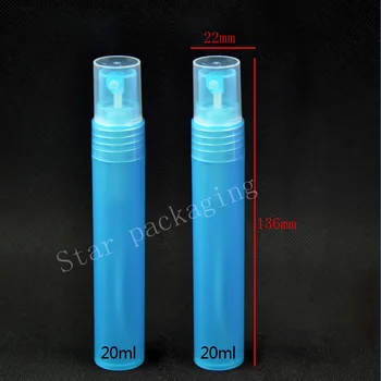 

New 50pcs/lot Mini Plastic Transparent 20ml Small Empty Spray Bottle For Make Up And Skin Care Refillable Bottle