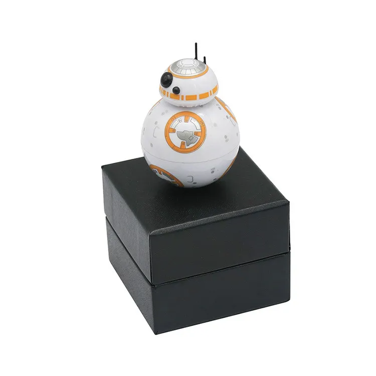 Diverse century Star Wars BB-8 Ball Robot Toy Metal Zinc Alloy Herb Grinder Tobacco Spice Crusher Accessories Gift Box