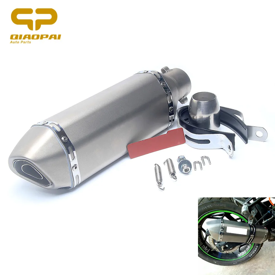 

Universal 51mm motorcycle muffler exhaust escape moto modified exhaust pipe with DB killer Akrapovic motorcycle YZF RSZ CBR YBR