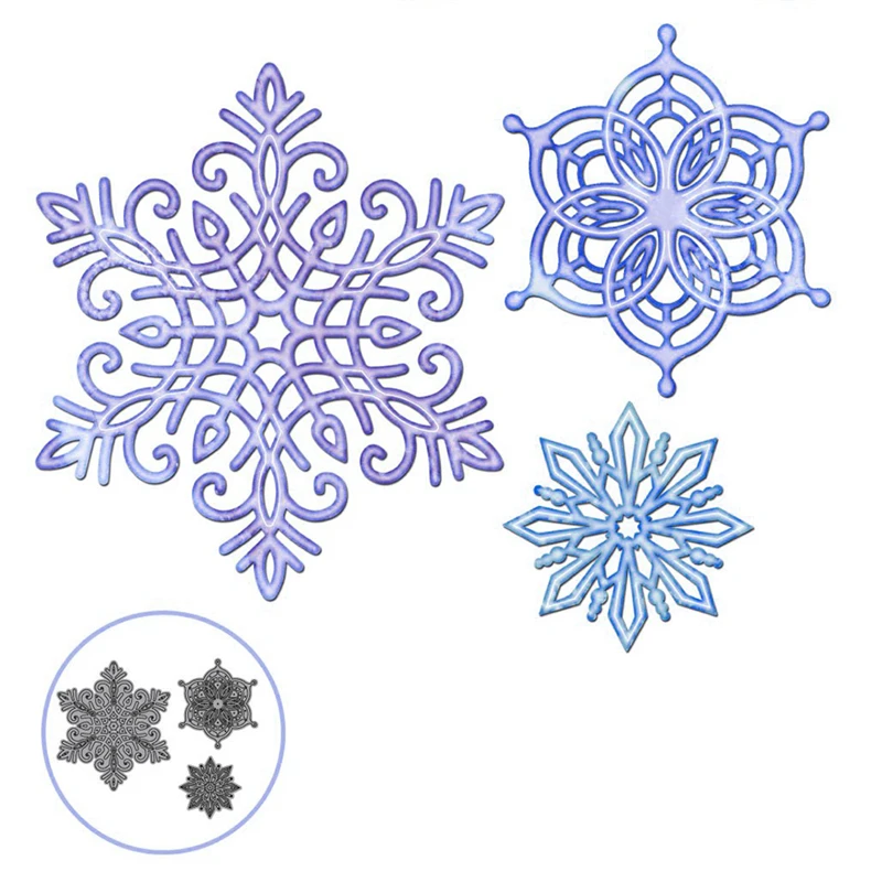 

InLoveArts 2019 New Metal Cutting Dies Christmas Ornaments Snowflake Die Scrapbooking Craft Metal Stencil Dies
