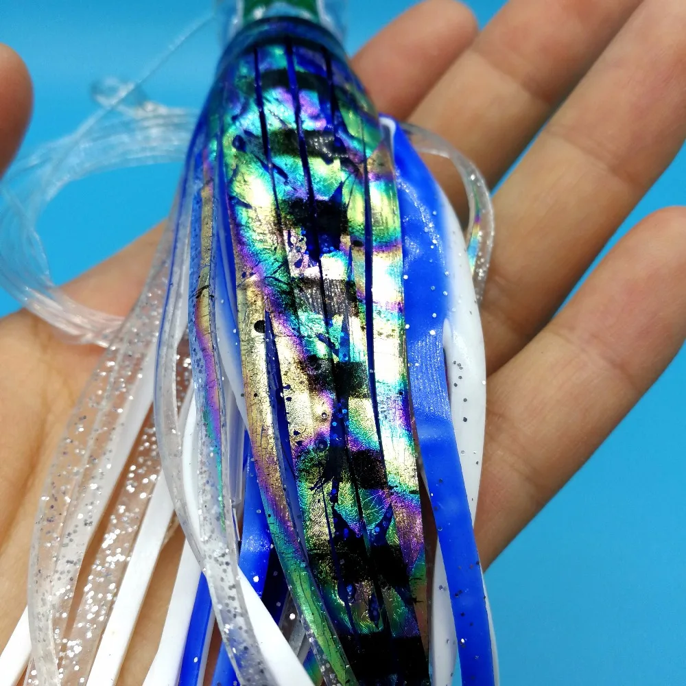 Cabeça de Polvo Isca de Pesca Hoofish Lote Grande Biônico Isca 42g 110g Cores Sul Óleo Barco Pesca Atum Enfrentar 6 Pçs - 9 Cheap Iscas artificiais