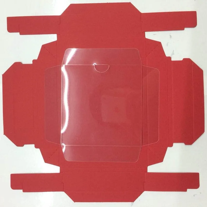 10 шт. красный/белый/черный/крафт-бумага коробка с прозрачная крышка ПВХ ручной работы мыло упаковочные коробки различных размеров подарочная упаковочная коробка