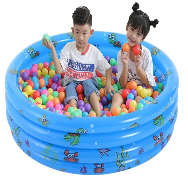 

Baby Dry Ball Pool Toys Inflatable Playpen for Children Kids Thick PVC Game Fence Safety Guardrail for Newborn Swimming Ball Box