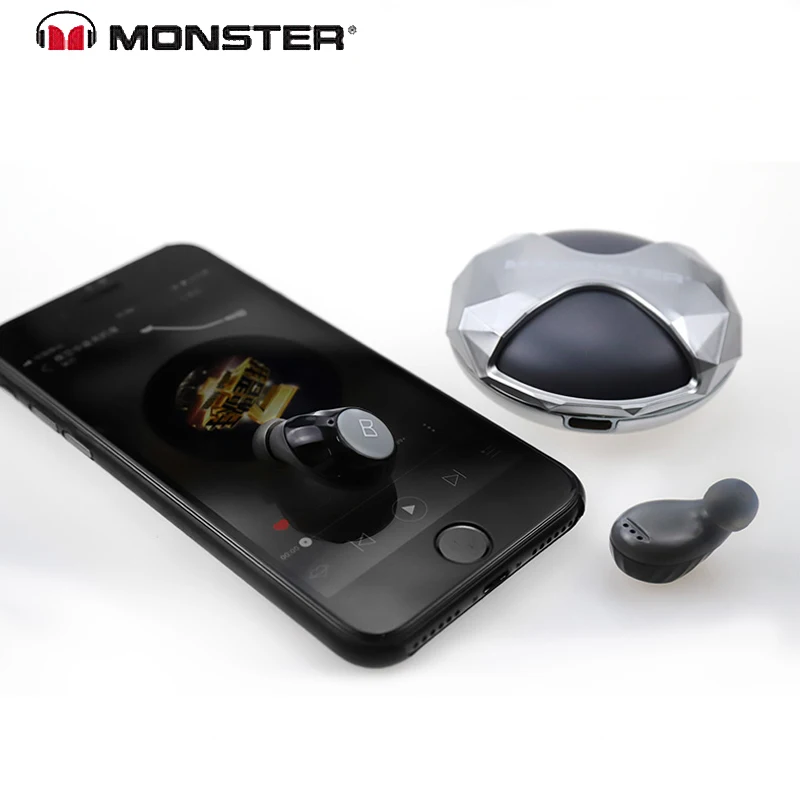 Беспроводные наушники MONSTER, беспроводные Bluetooth 5,0, наушники IPX5, водостойкие, Многофункциональная кнопка с зарядной коробкой, наушники-вкладыши