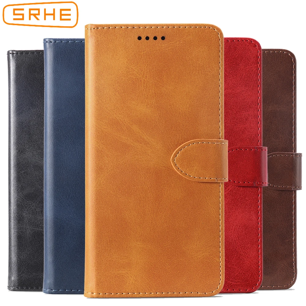 

SRHE Flip Cover For Huawei P Smart 2019 Case Leather With Magnet Wallet Case For Huawei Honor 10 Lite Phone Cover
