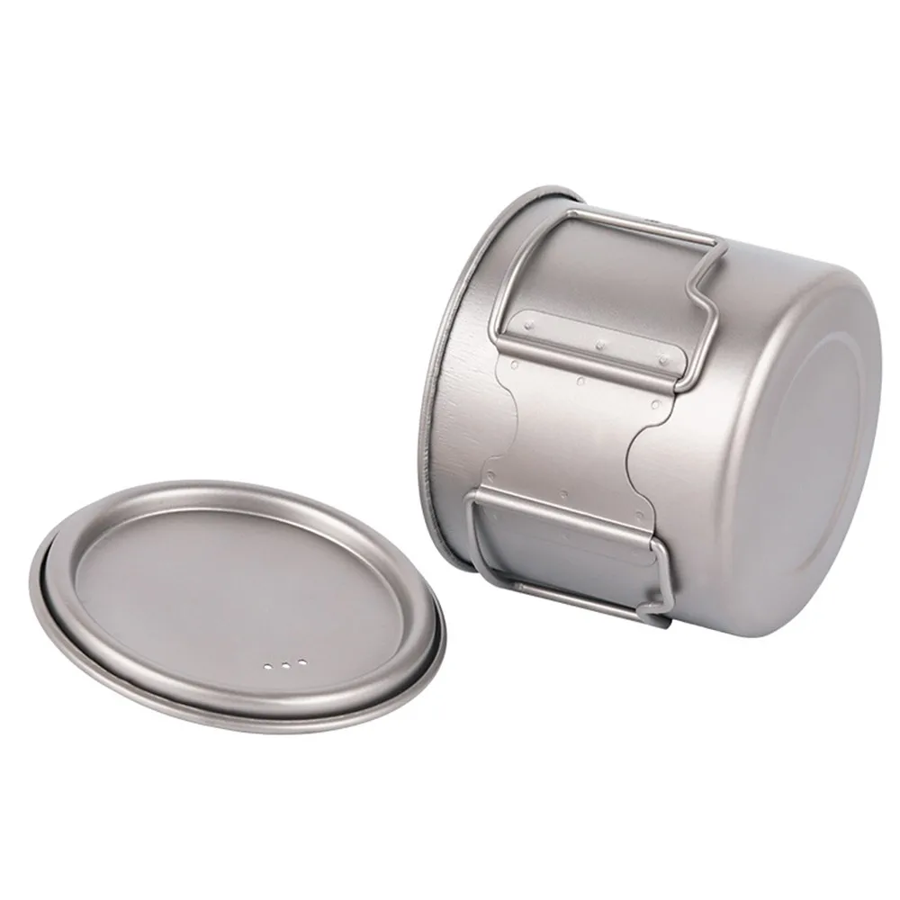 Outdoor Pure Titanium Cup with Folding Handle Portable Outdoor Camping Picnic Cooking Cup Nature Hike Cup Mug of Coffee Tea Outdoor Pure Titanium Cup with Folding Handle Portable Outdoor Camping Picnic Cooking Cup Nature Hike Cup Mug of Coffee Tea