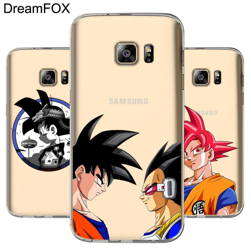 DREAMFOX M215 Dragon Ball Goku Series Soft TPU Silicone Cover Case For Samsung Galaxy S5 S6 S7 S8 S9 S10 5G S10E Lite Edge Plus |