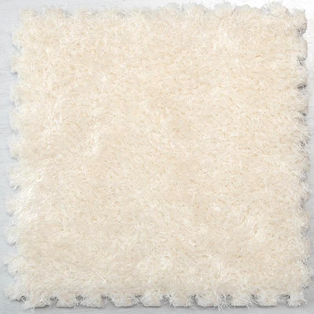 

Soft EVA Foam Long Hair Mat Anti Slip Plush Shaggy Warm DIY Carpet Jigsaw