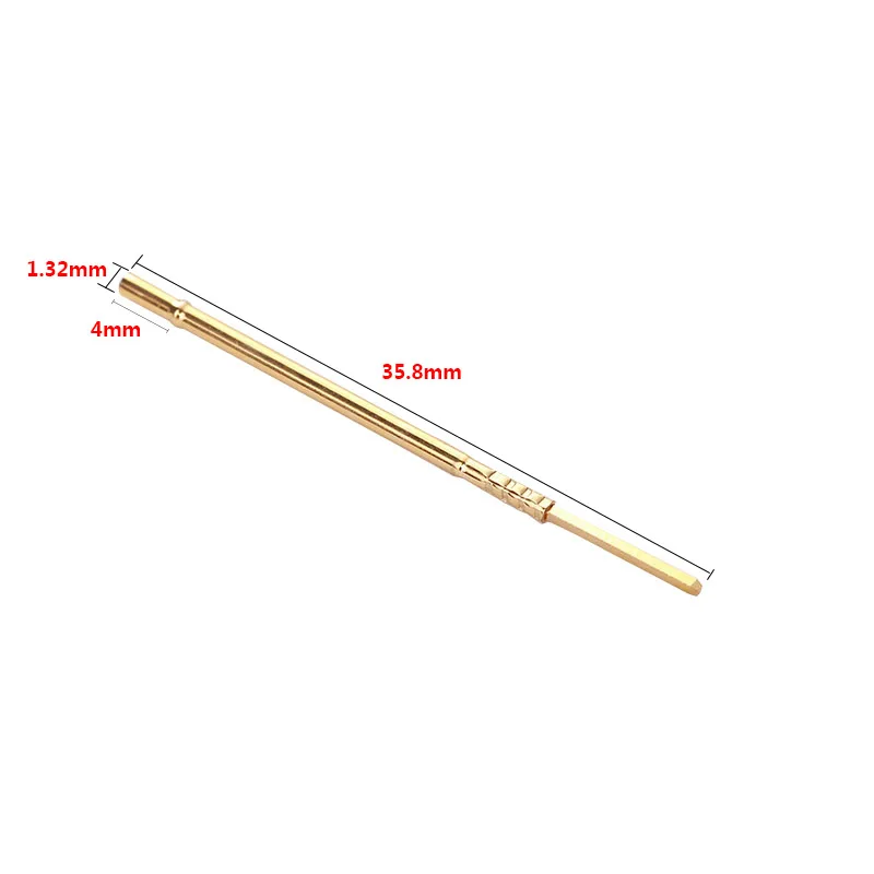 Industrial Supplies Spring Test Probe RM75-3W Brass probe Voltmeter Length 35.8mm Spring Test  Probe Accessories  100PCS