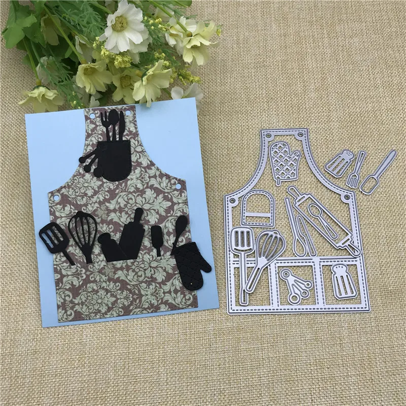 

Cutting Dies Scrapbooking Dies Kitchen Tools Set Metal Die Cut DIY Carbon Sharp for Photo Album Art Card Cut Embossing Dies