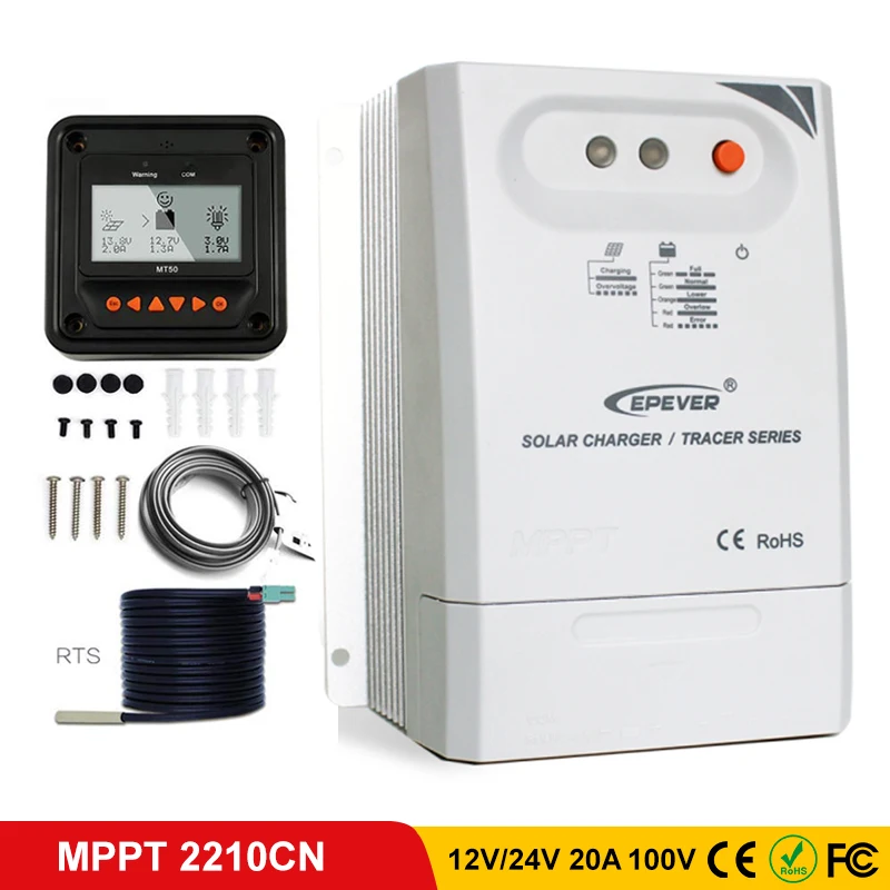 

EPEVER 12V 24V MPPT 20A Solar Controller Multiple Dry Contact Control Mode Solar Charge Controller High tracking efficiency New