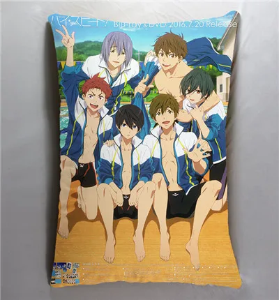 Аниме Манга бесплатно! IWatobi swim Club 40x60 см, наволочка, чехол для подушки, постельные принадлежности, чехол для подушки - Цвет: Светло-зеленый