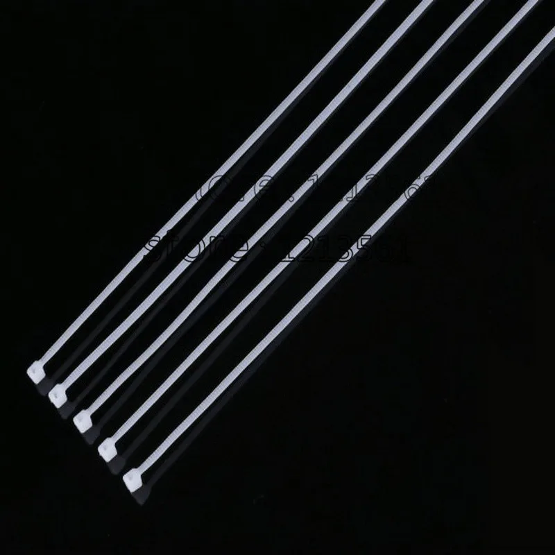 

250pcs wholesale 5X500 (mm) black white Self-locking Plastic Nylon Cable Ties,Wire Zip Tie free shipping