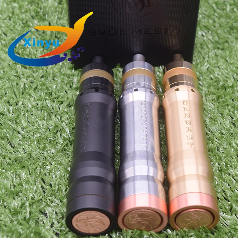 1:1 Kennedy Vindicator mod kit 18650 20700 21700 Battery Vape Vaporizer Mod 26mm diamater brass vape with KAYFUN LITE RTA