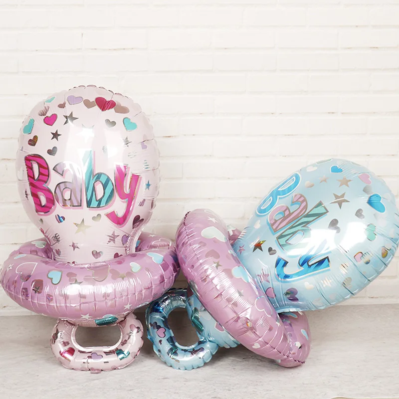 

Large Baby Pacifier Nipple Foil Balloons 2sets BabyShower 1st Birthday Layout Party Decorations Kids Inflatable Classic Toys