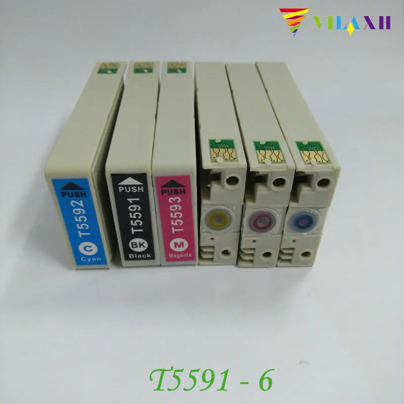 Чернильный картридж vilaxh T5591 T5592 T5593 T5594 T5595 T5596 для принтера Epson Stylus RX700 | Компьютеры и