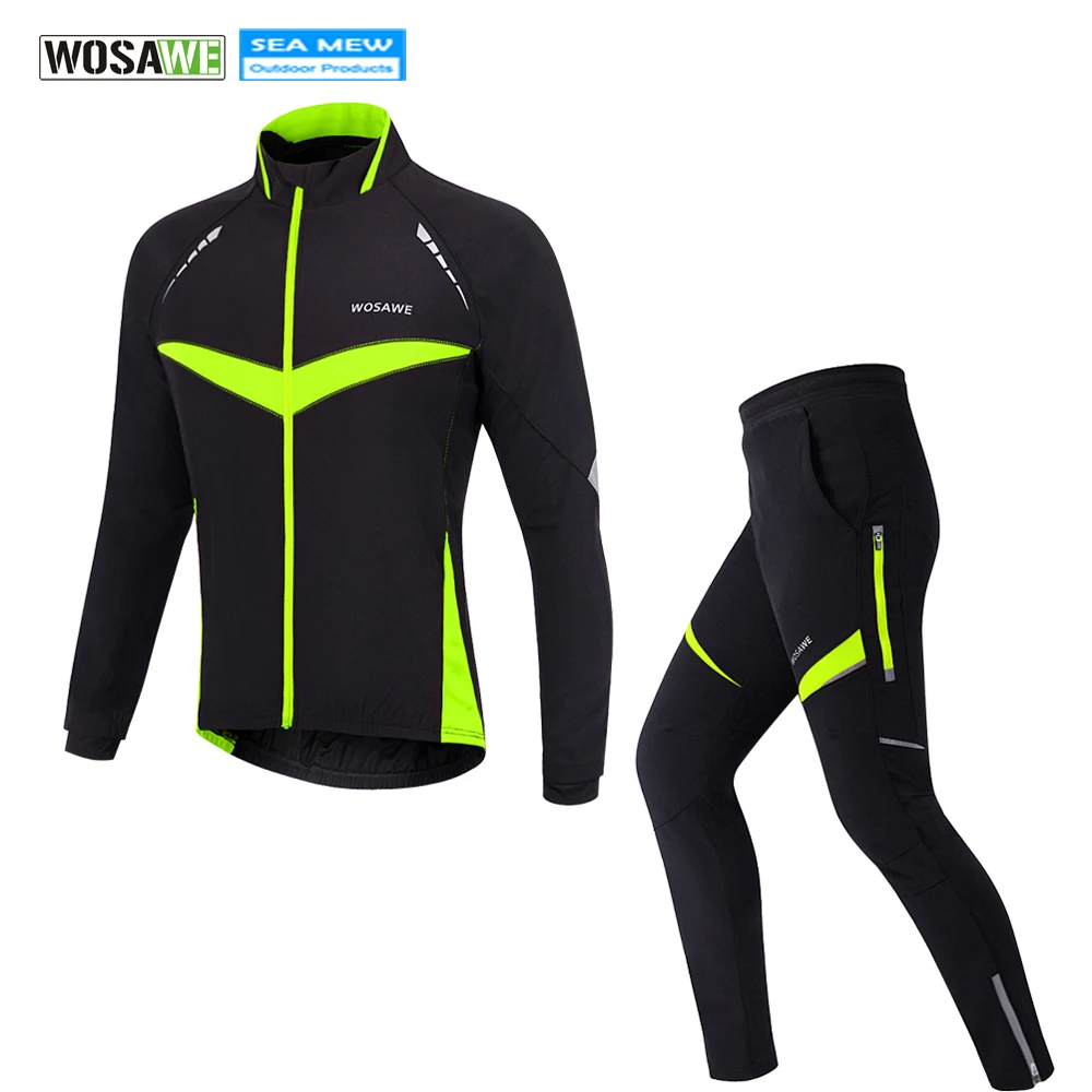 Buy WOSAWE Winter Fleece Cycling Suits Bicycle Set