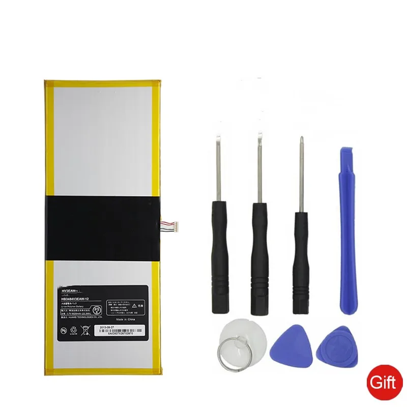 

for huawei HB3X1 HB3484v3eaw-12 Battery 6400mAh High Quality For Huawei MediaPad 10 Link S10-201wa Tablet PC Battery+tool