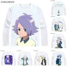 Coolprint Фубуки Shirou футболка Inazuma Eleven Fubuki Мужская футболка Близнецы Повседневная Винтажная Футболка с принтом рубашки с длинными рукавами