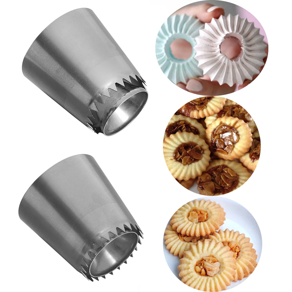 1PC Russian Ring Cookies Mold Piping Nozzles Ice Cream