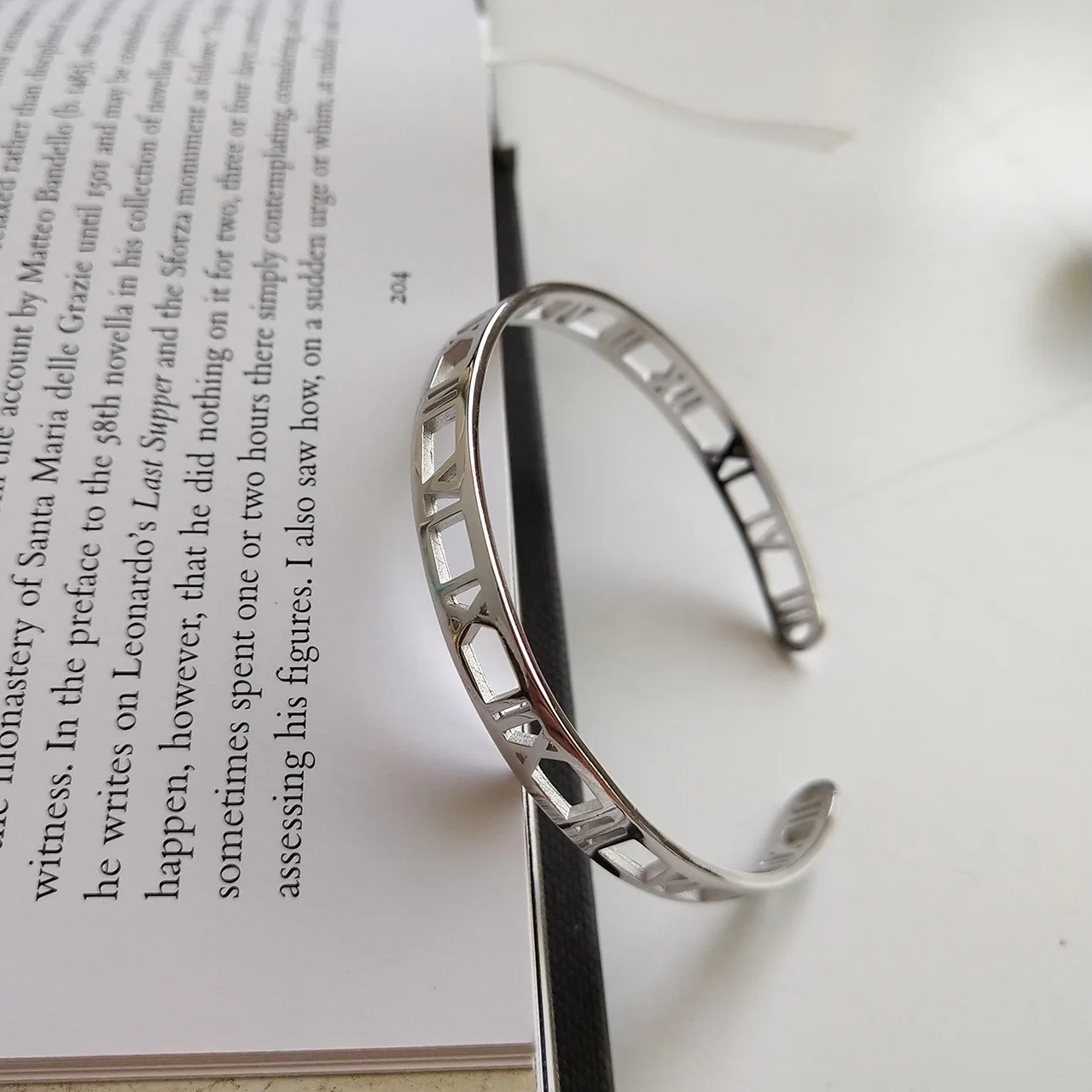 

Fashion n Rome Digital Number 925 Sterling Silver Adjustable Bangle