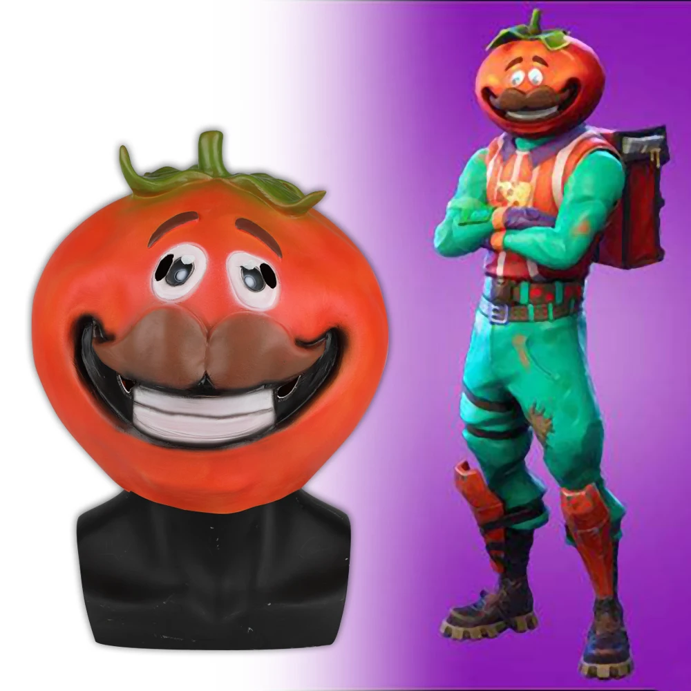 Игра Дрифт томатная голова Маска томатный город Хэллоуин костюм дрейф забавная маска