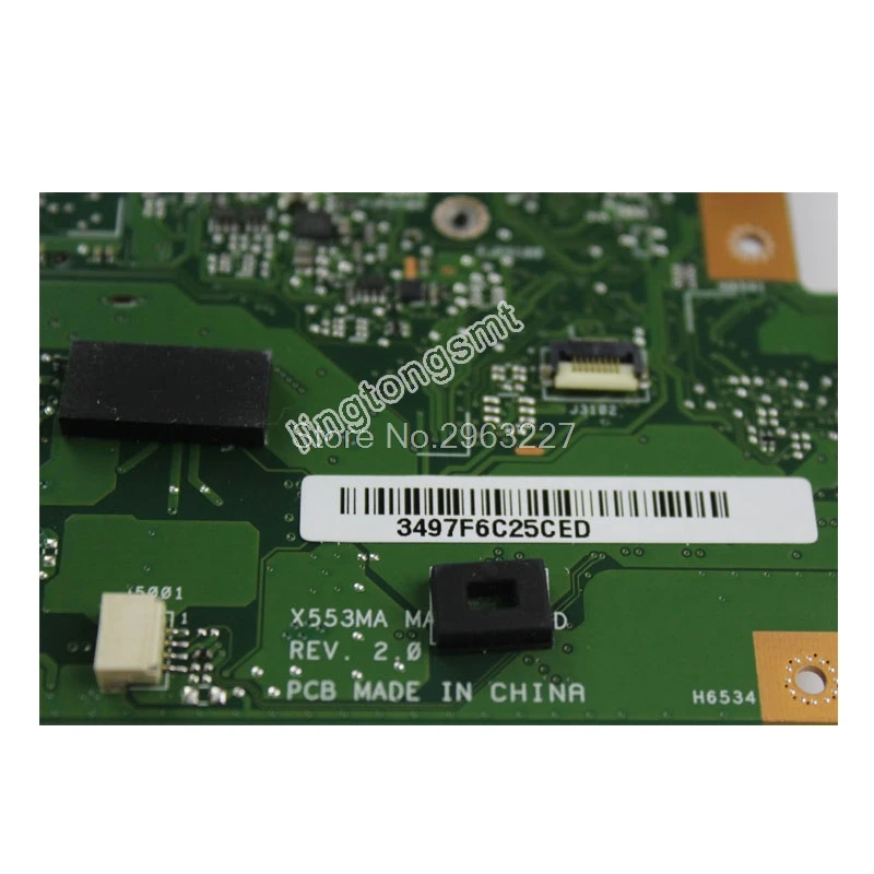 New X553MA Motherboard N3530 N3540 For Asus A553M D553M F553M K553M X503M Laptop motherboard X553MA mainboard X553MA motherboard