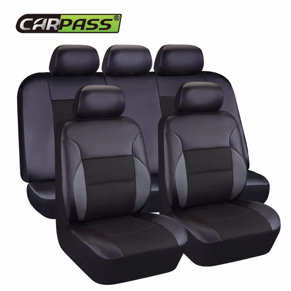 Car pass 2018 New Leather Auto Car Seat Covers Universal Automotive car