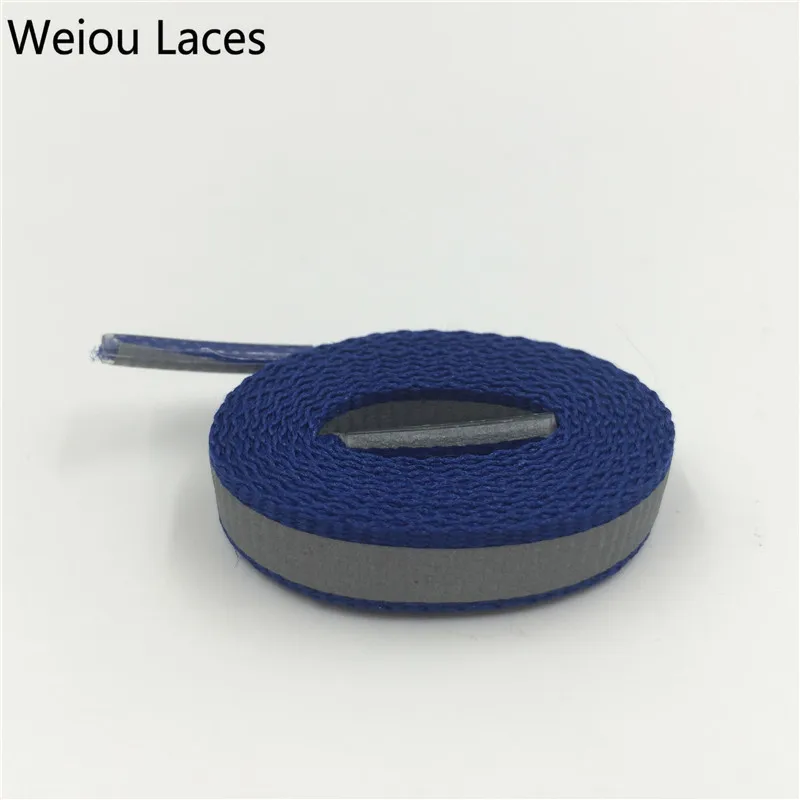 Weiou 4M Reflective Shoelaces Visibility Flat Shoe Laces Running Cycling Walking Safety Shoestrings For Sneaker boots Weave Tape