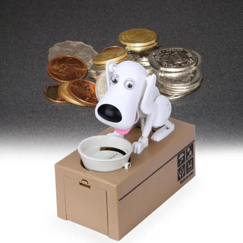 Симпатичная копилка, голодна, есть собака, монета, хранение денег, сейф, экономия, коробка, Choken, Роботизированная Механическая кассовая коробка, копилка