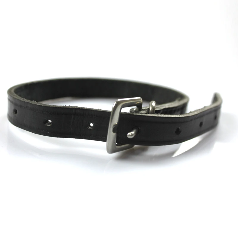 Horse Riding Leather Spur Straps Black Durable Thickened Sturdy 50cm Outdoor Equestrian Accessories With Alloy Buckle