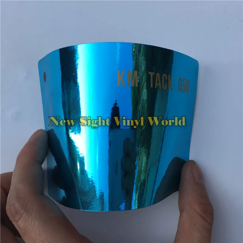 

High Quality Stretchable Tiffany Blue Chrome Vinyl Film Folie For Car Wraps Air Bubble Free