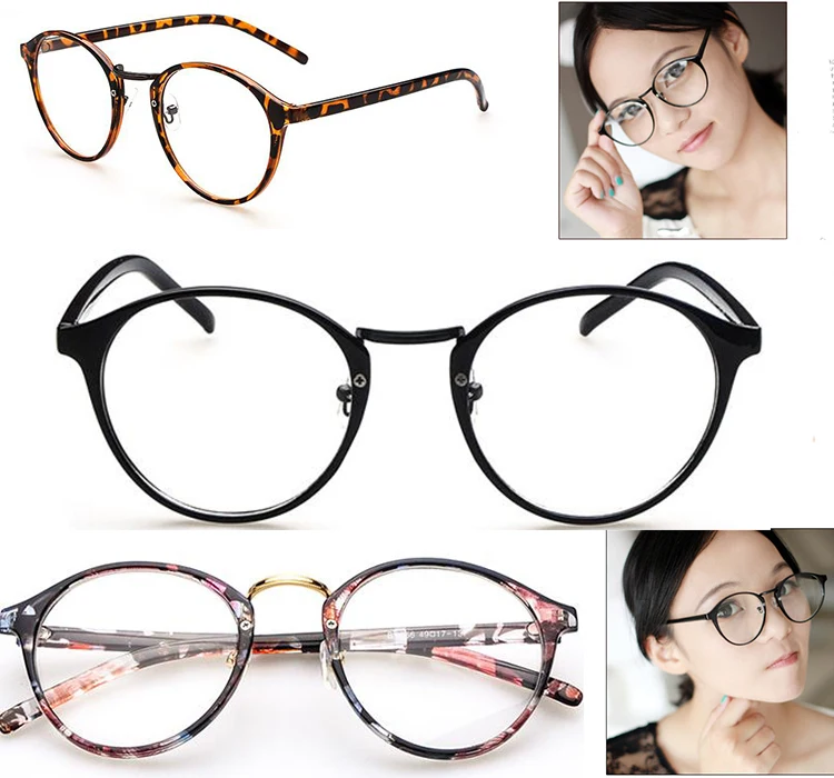 

2019 Top Fashion Eye Glasses Frames Retro Fashion Wild Nature Composition Animal&plant Eyeglasses Women Decorations Optical