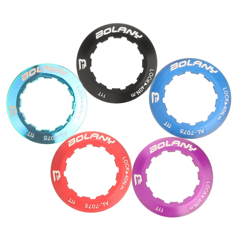 

Bolany Aluminum Alloy 11T Multicolor Cassette Cover Bicycle Cycling Fixing Bolt Screw Freewheel Cover Bicycle Parts