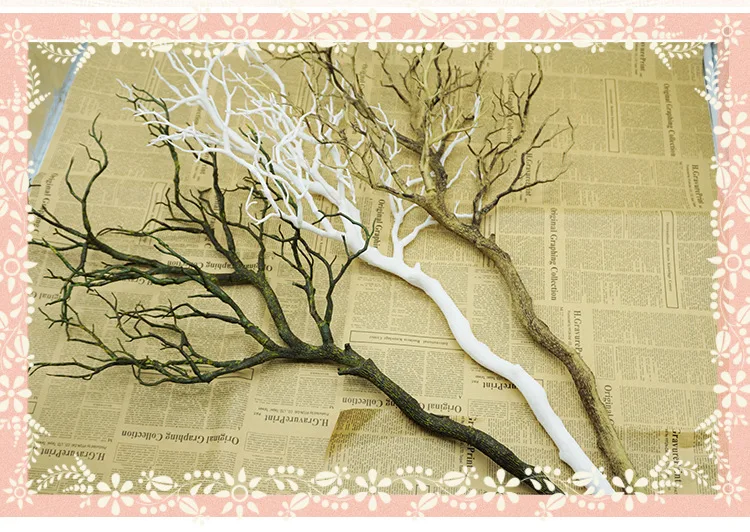 Flone Artificial Flowers Coral Branch Fake Flower Simulation Bouquet Plant Big Tree Branch Wedding Home Party Decoration Plant (5)