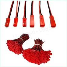 50 pairs 150mm JST CONNECTOR PLUG for RC BEC LIPO font b BATTERY b font free