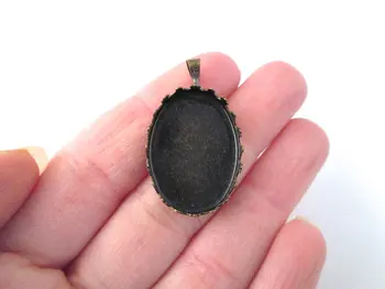 

18x25mm Brass Bezel Pendant Settings, pick the amount you would like to purchase, B11theof